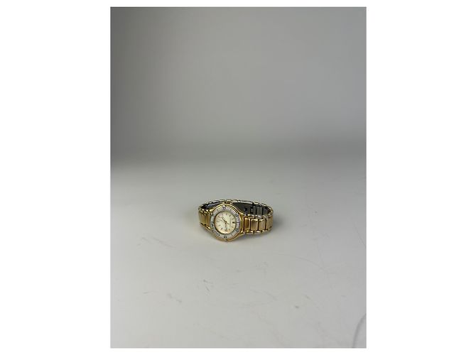 Orologio da polso vintage Courreges in acciaio inossidabile Oro Argento Metallico - vista 5