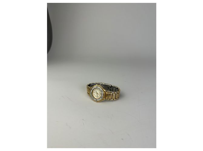 Orologio da polso vintage Courreges in acciaio inossidabile Oro Argento Metallico - vista 8