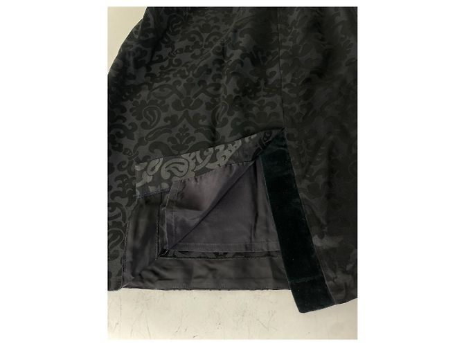 First Vintage Balenciaga Seidenrock mit schwarzem Samtbund - Ansicht 9