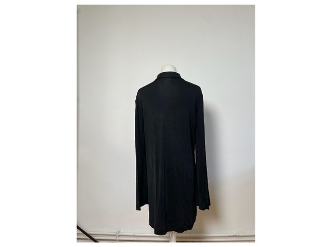 Camicia in rayon vintage con bottoni con logo Fendi nera M Nero - vista 10