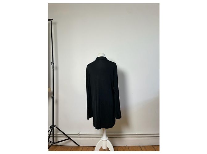 Camicia in rayon vintage con bottoni con logo Fendi nera M Nero - vista 3