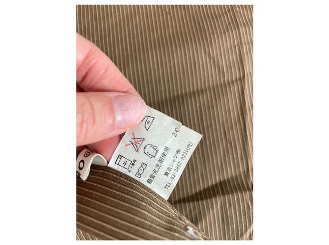 Yves Saint Laurent Camicia vintage Saint Laurent in misto cotone a righe marrone e crema M - vista 8