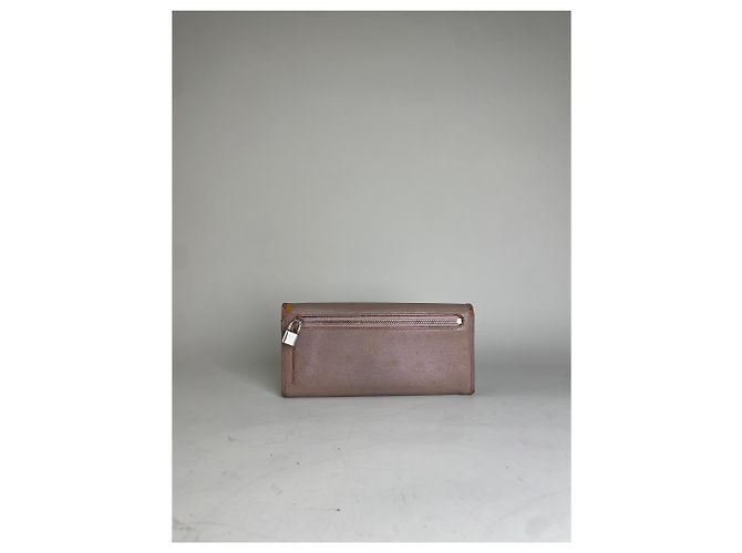 Vintage Loewe Leather Zip Wallet Pink Silver - view 10