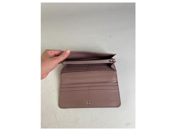 Vintage Loewe Leather Zip Wallet Pink Silver - view 4