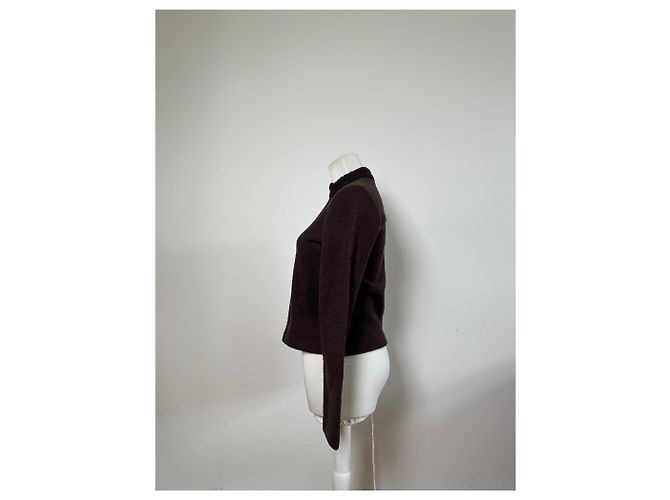 First Giacca in nylon e lana vintage Balenciaga Marrone scuro M - vista 2