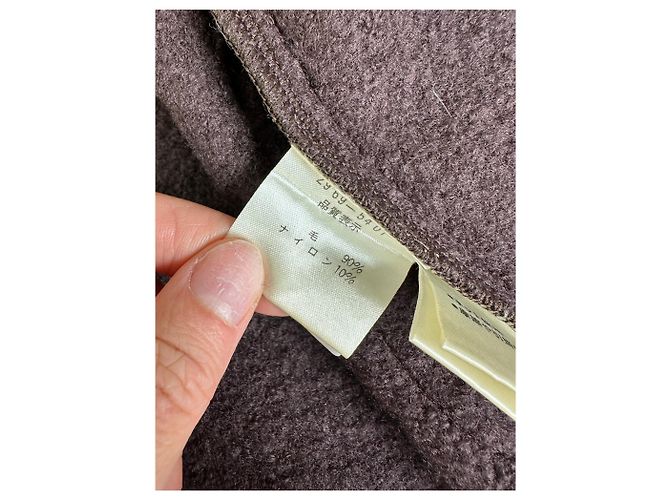 First Giacca in nylon e lana vintage Balenciaga Marrone scuro M - vista 6
