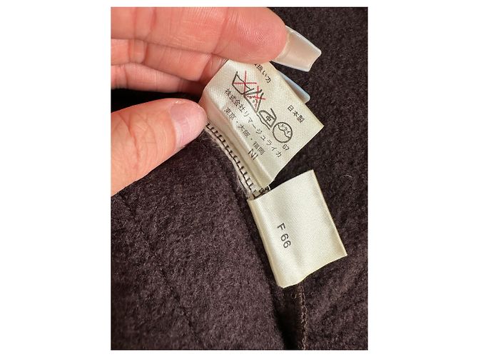 First Giacca in nylon e lana vintage Balenciaga Marrone scuro M - vista 7