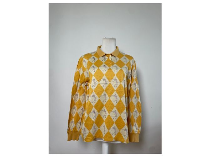 Polo in Cotone Vintage Dior Giallo Crema L - vista 11