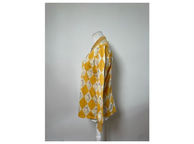 Polo in Cotone Vintage Dior Giallo Crema L - vista 2