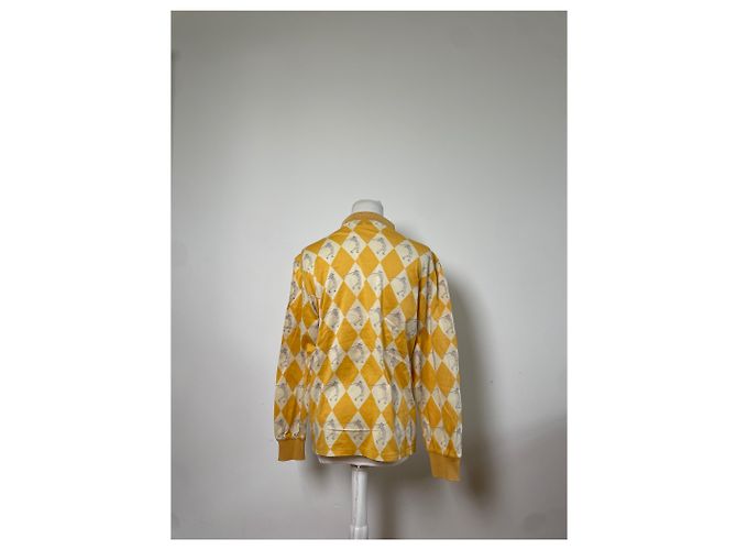 Polo in Cotone Vintage Dior Giallo Crema L - vista 3
