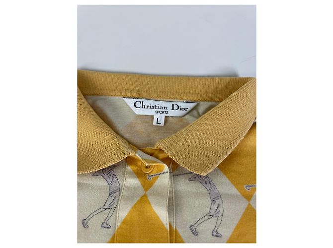 Polo in Cotone Vintage Dior Giallo Crema L - vista 5