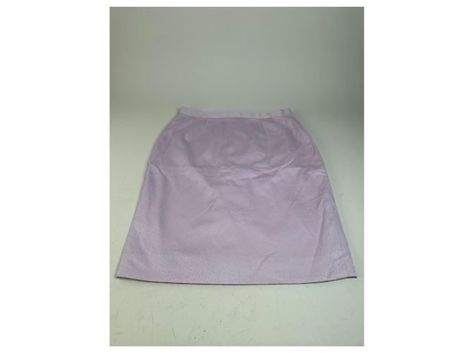 Completo Blazer e Top in Miscela di Seta Testurizzata Vintage Givenchy Lavanda S Porpora - vista 11