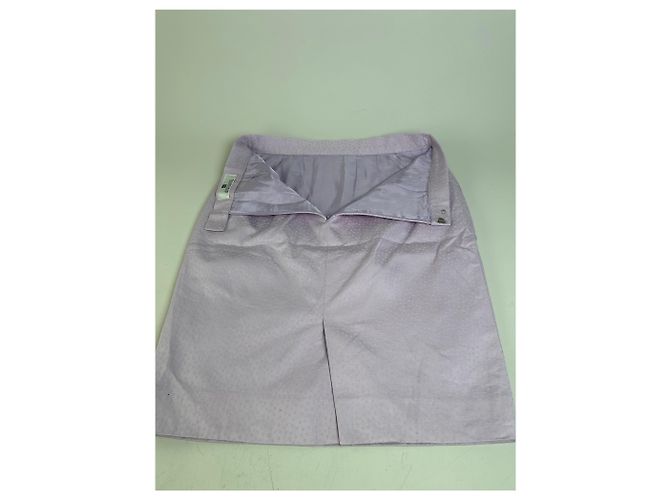 Completo Blazer e Top in Miscela di Seta Testurizzata Vintage Givenchy Lavanda S Porpora - vista 12
