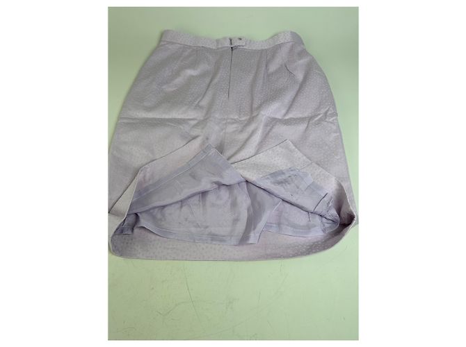 Completo Blazer e Top in Miscela di Seta Testurizzata Vintage Givenchy Lavanda S Porpora - vista 14
