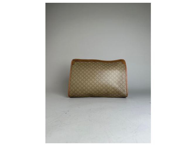 Triomphe Céline Vintage Celine Monogram Canvas Clutch Bag Beige Braun - Ansicht 13
