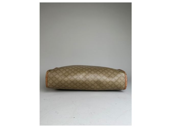 Triomphe Céline Vintage Celine Monogram Canvas Clutch Bag Beige Braun - Ansicht 8