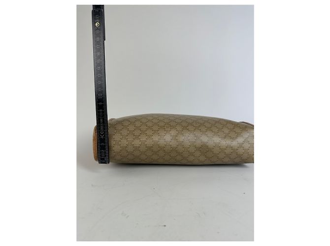 Triomphe Céline Vintage Celine Monogram Canvas Clutch Bag Beige Braun - Ansicht 9