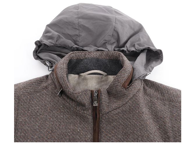 Corneliani Seide-Kaschmir Weste, Größe 50 IT Braun - Ansicht 10