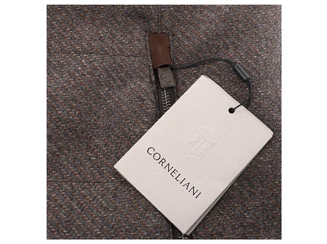 Corneliani Seide-Kaschmir Weste, Größe 50 IT Braun - Ansicht 5