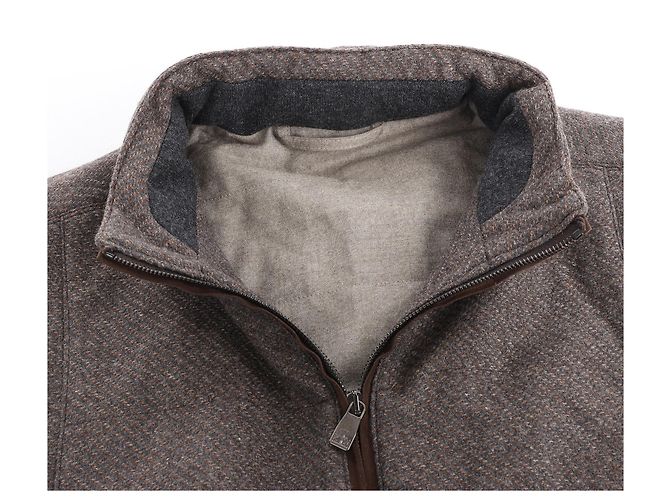 Corneliani Seide-Kaschmir Weste, Größe 50 IT Braun - Ansicht 6