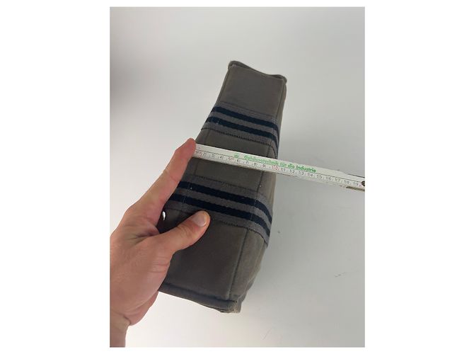 Hermès Vintage Hermes Canvas Mini Tote Grau - Ansicht 14