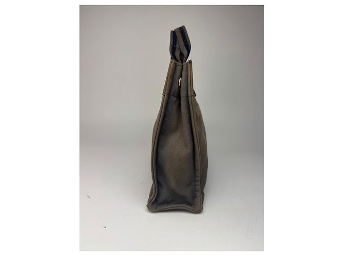 Hermès Vintage Hermes Canvas Mini Tote Grau - Ansicht 7