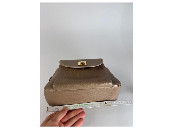 16 Céline Vintage Celine Paris Leder Tasche Hellbraun - Ansicht 12