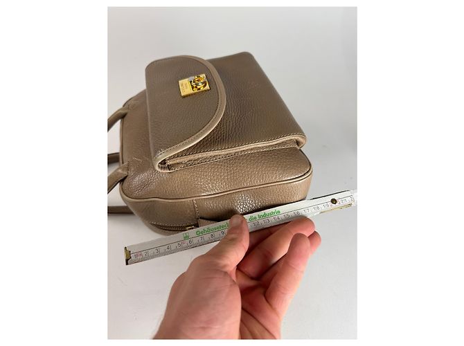 16 Céline Vintage Celine Paris Leder Tasche Hellbraun - Ansicht 13