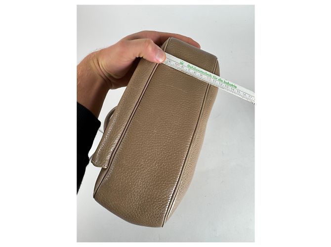 16 Céline Vintage Celine Paris Leder Tasche Hellbraun - Ansicht 14