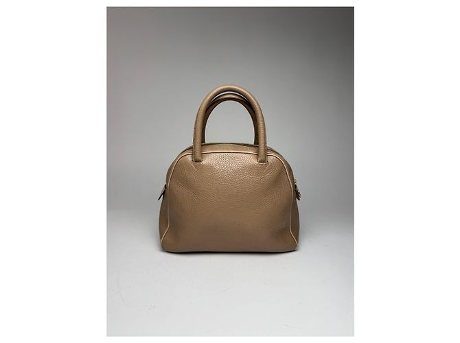 16 Céline Vintage Celine Paris Leder Tasche Hellbraun - Ansicht 2