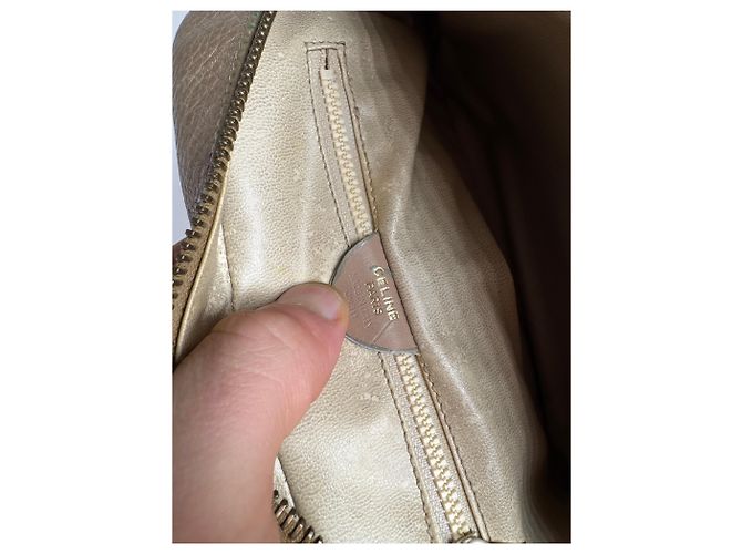 16 Céline Vintage Celine Paris Leder Tasche Hellbraun - Ansicht 5