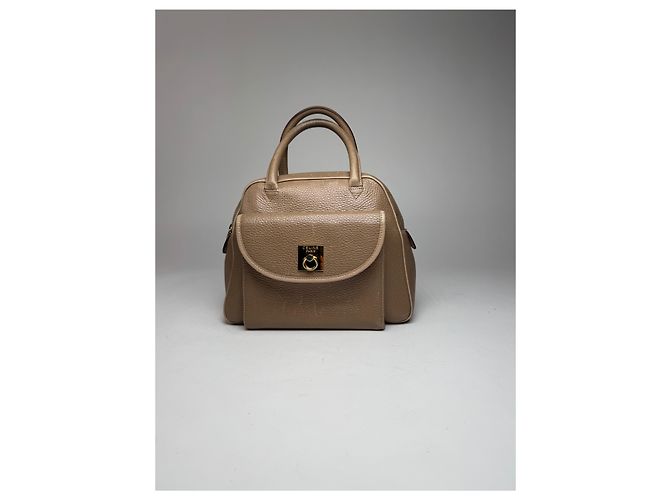 16 Céline Vintage Celine Paris Leder Tasche Hellbraun - Ansicht 7