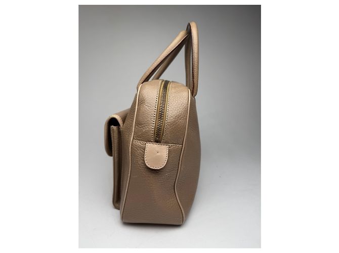 16 Céline Vintage Celine Paris Leder Tasche Hellbraun - Ansicht 9