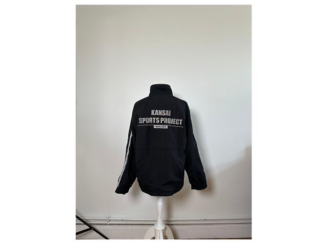 Autre Marque Giacca in nylon Vintage Kansai Yamamoto con logo Nera M Nero - vista 3