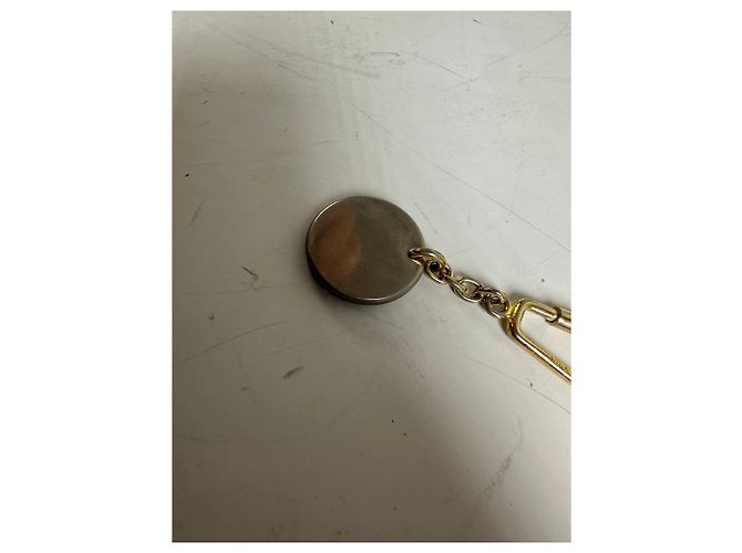 Céline Portachiavi vintage Celine in metallo Oro Argento - vista 2