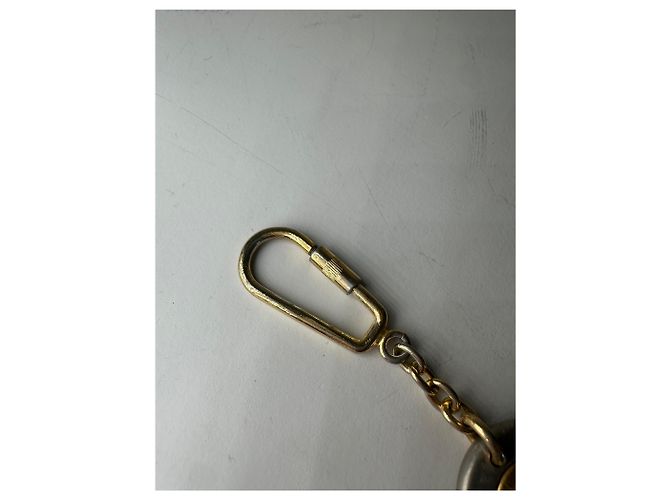 Céline Portachiavi vintage Celine in metallo Oro Argento - vista 3