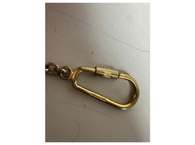 Céline Portachiavi vintage Celine in metallo Oro Argento - vista 8