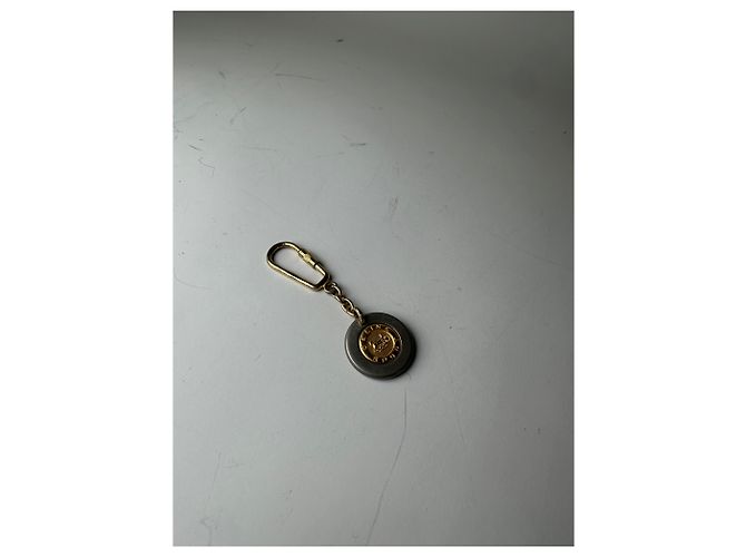 Céline Portachiavi vintage Celine in metallo Oro Argento - vista 9