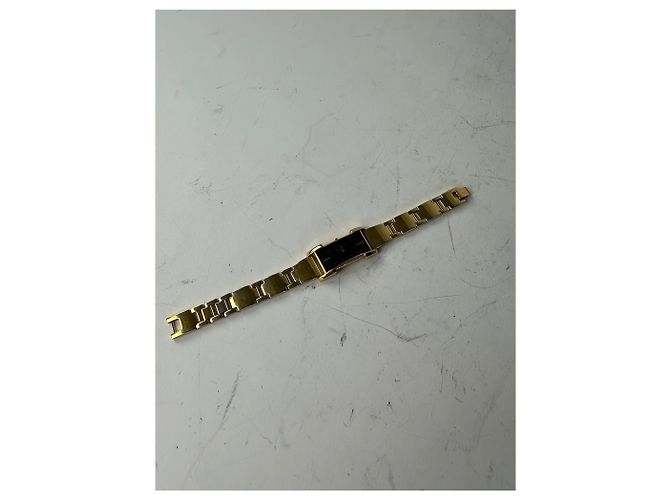 Yves Saint Laurent Orologio da polso vintage Saint Laurent, quadrante nero e oro D'oro - vista 10