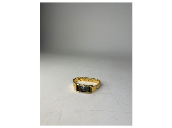 Yves Saint Laurent Orologio da polso vintage Saint Laurent, quadrante nero e oro D'oro - vista 8