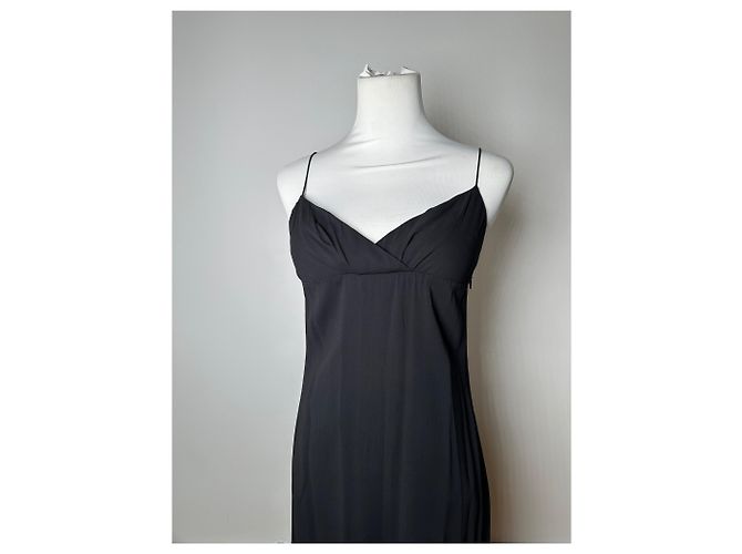 Vintage Loewe Seidenkleid Schwarz S - Ansicht 10