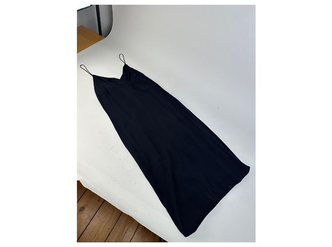 Vintage Loewe Seidenkleid Schwarz S - Ansicht 4
