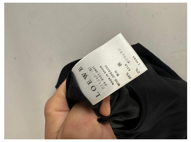 Vintage Loewe Seidenkleid Schwarz S - Ansicht 7
