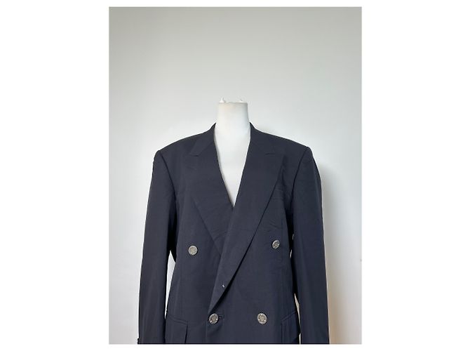 Vintage Dior Men's Wool Blend Blazer Navy XL Navy blue - view 4