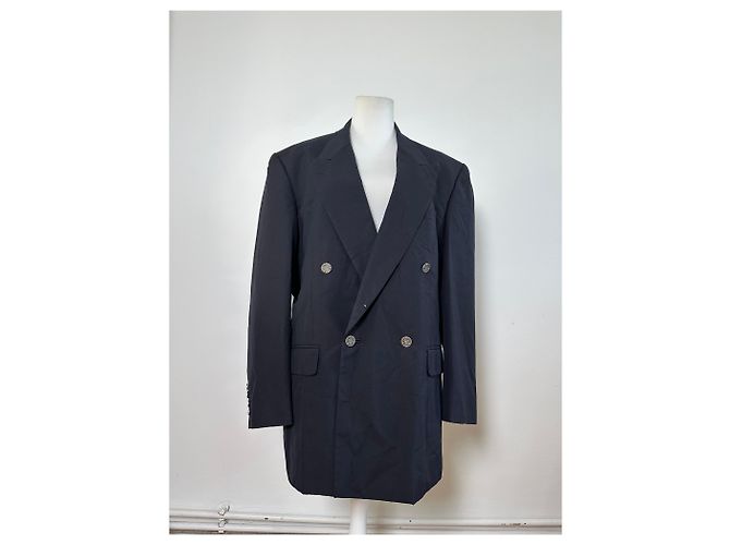 Vintage Dior Men's Wool Blend Blazer Navy XL Navy blue - view 8