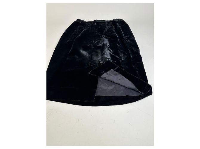 Gonna di velluto vintage Dior Nera c. anni 2000 M Nero - vista 10