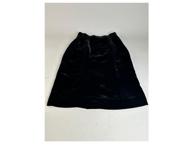 Gonna di velluto vintage Dior Nera c. anni 2000 M Nero - vista 5