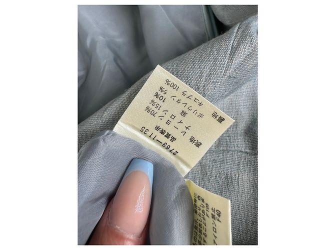 Vintage Balenciaga Baumwoll-Stretch-Kleid Hellblau M - Ansicht 11