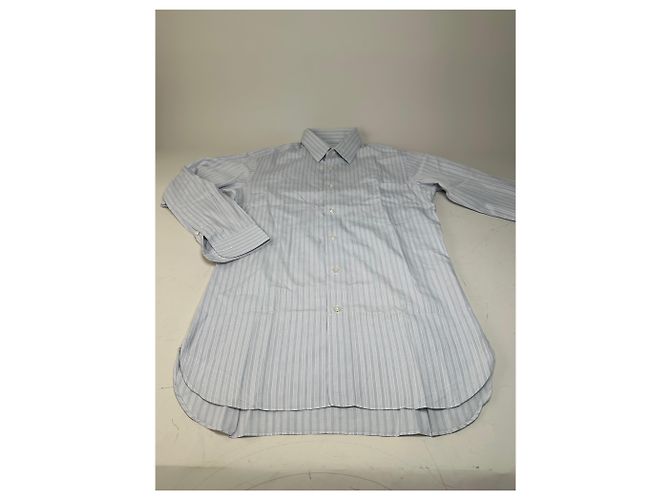 Camicia in cotone vintage Dior da uomo azzurro bianco L Blu - vista 7
