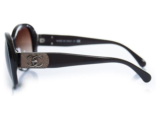 Gafas de sol Chanel, CC turnlock en marrón Castaño - vista 5